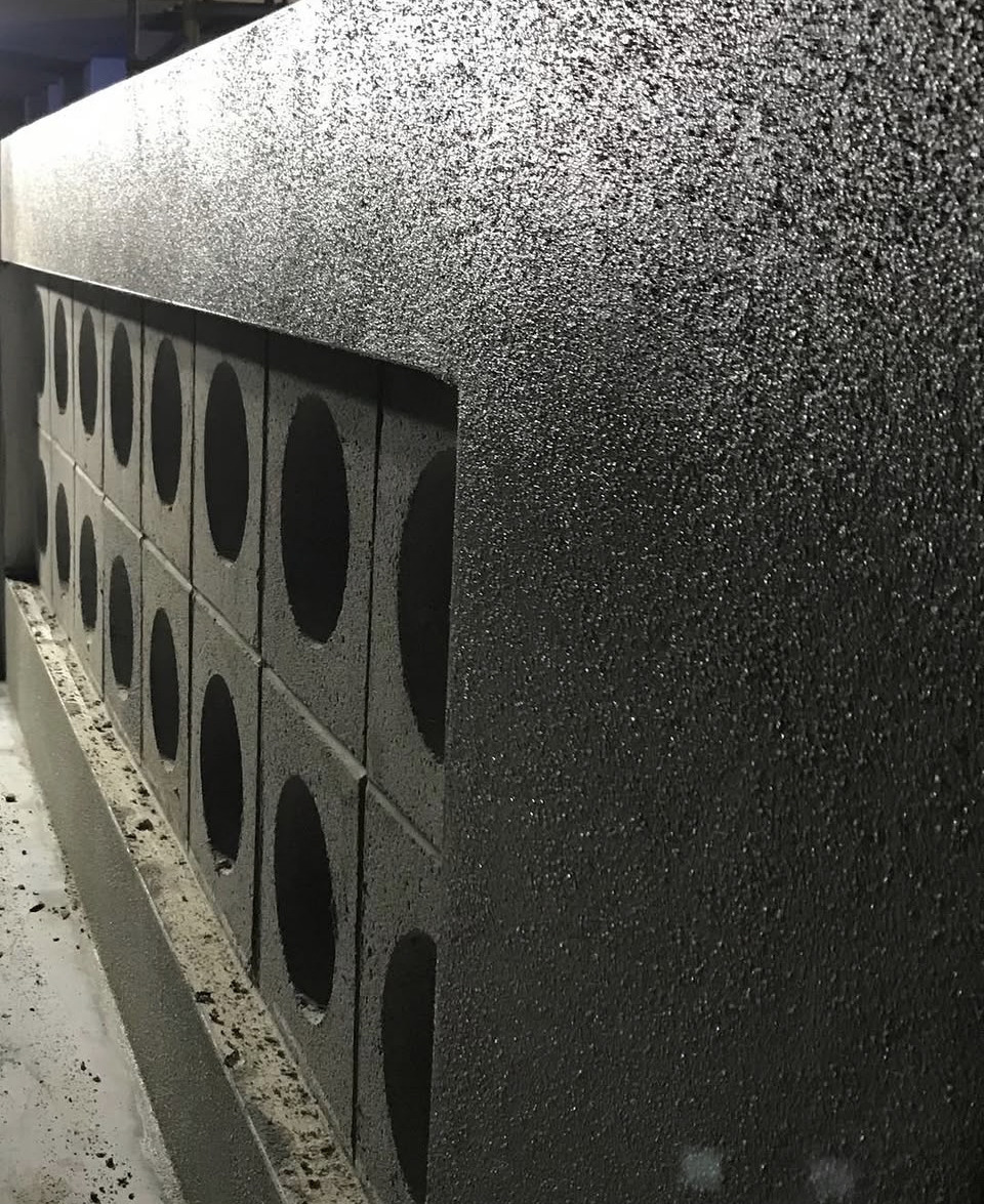Cement render façade Burleigh Pavilion